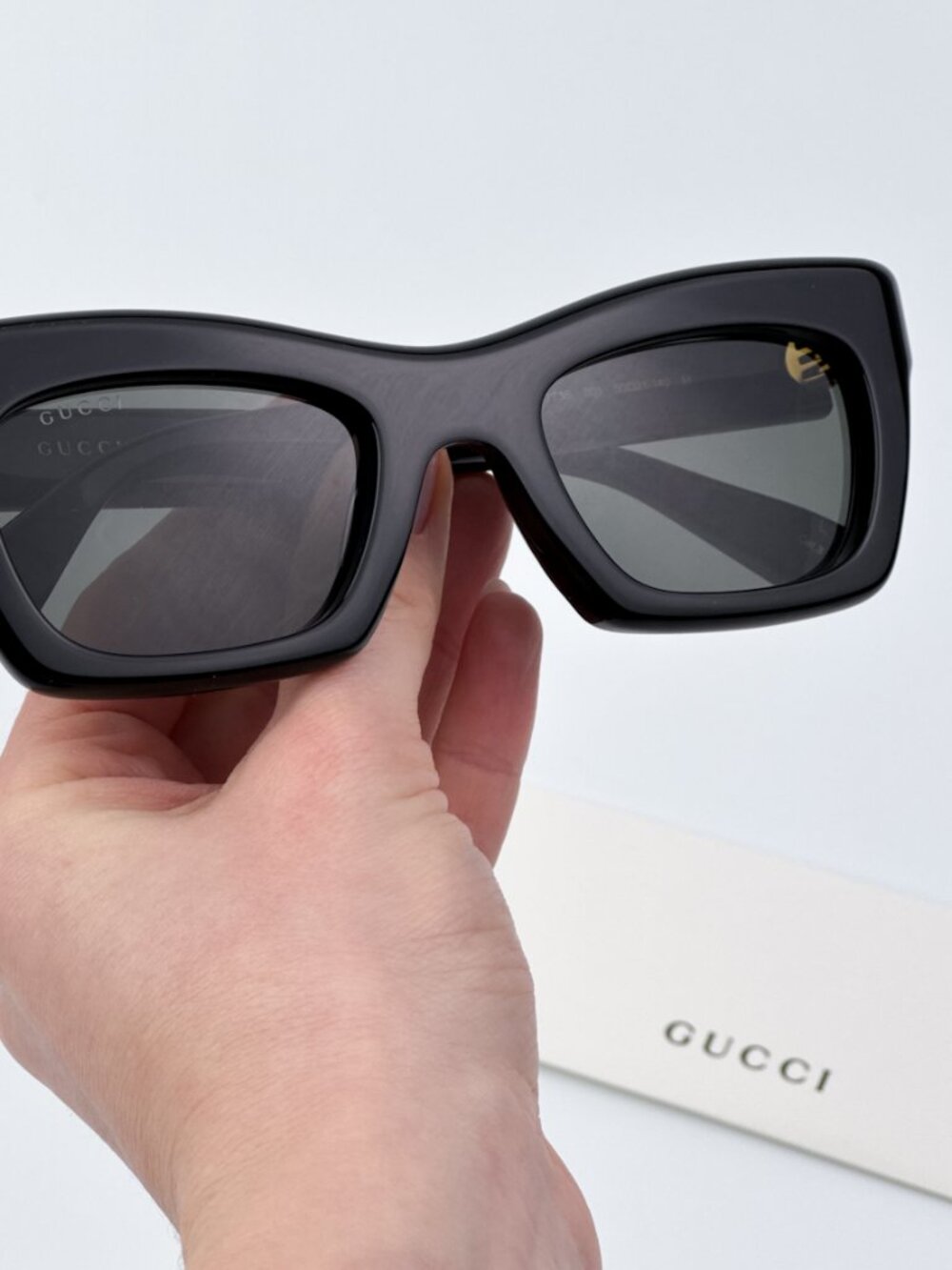 GUCCI GG1773S 001 BLACK CAT EYE SUNGLASSES